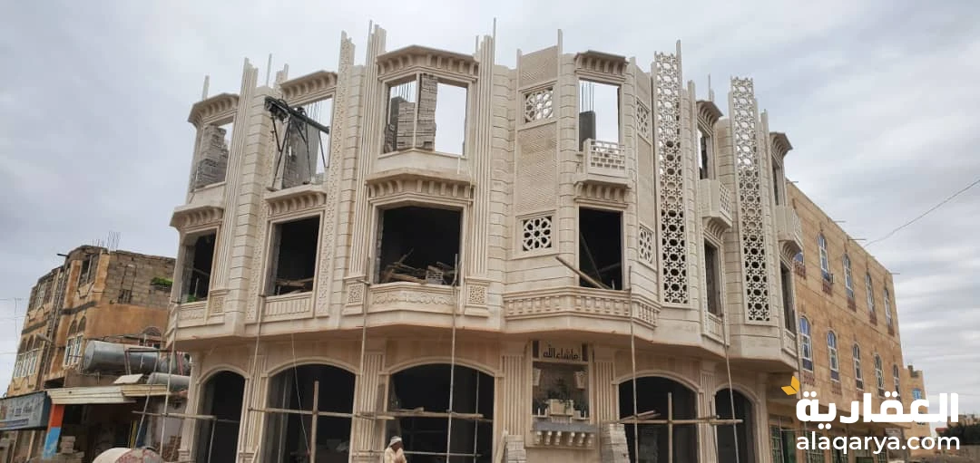 عمارة مسلح ثلاثة دور في ثلاث لبن حر معمد شارع تعز بسعر عرطة
