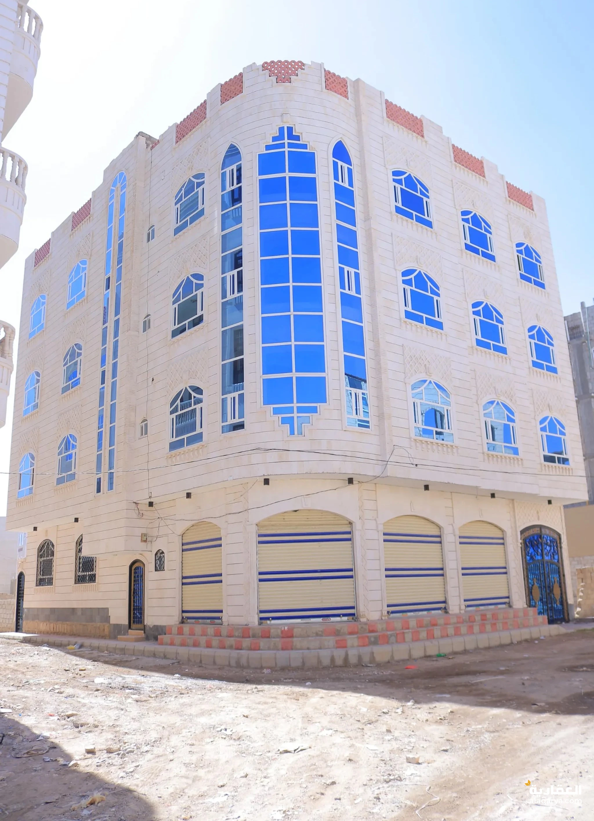 #عمارة تجارية أربعة دور شارعين سوبر لوكس..