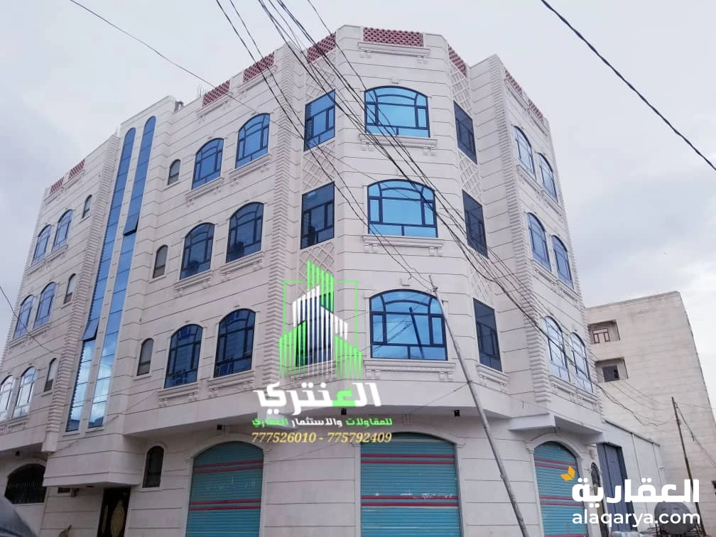 عمارة تجارية أربعة دور سوبر لوكس شارعين في قمة الروعة والجمال..